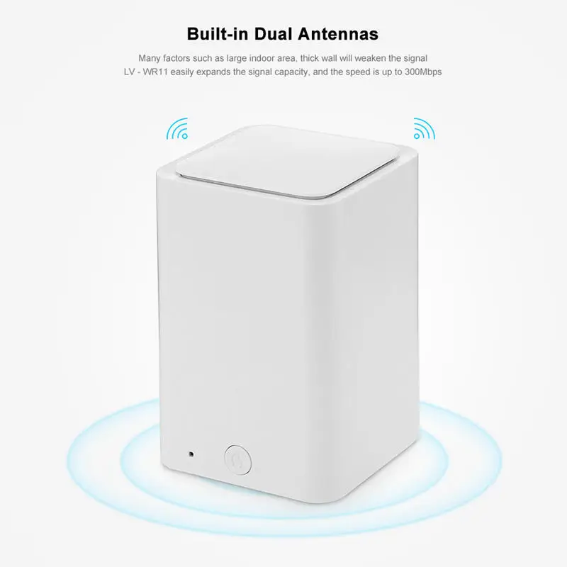 300Mbps Wireless Router/Repeater/Ap/Wps Wifi Range Extender Mini Dual Network Built-In Antenna With 2 Port Wi-Fi Us Plug | Компьютеры и