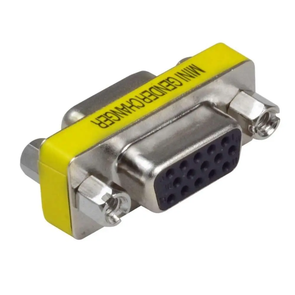 Адаптер-преобразователь VGA SVGA женский в женский, 15 контактов