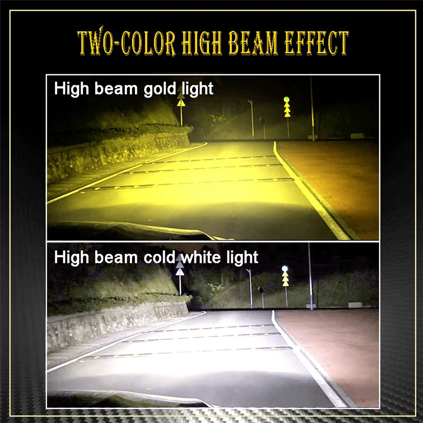TXVSO8 2X 6000K led h4 автомобильные лампы для фар машины CSP Chips- 3600LM (комплект из 2)