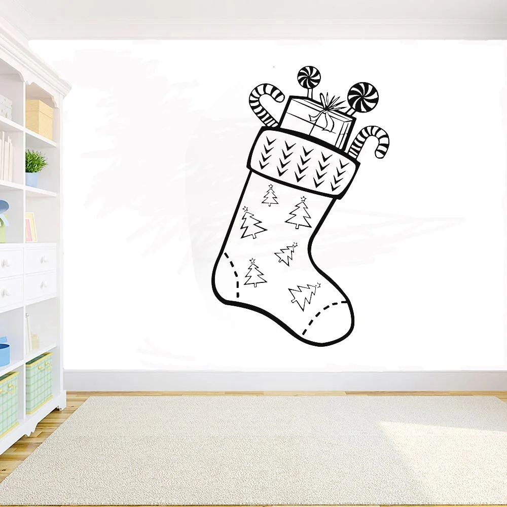 

Personalized Christmas Gift DIY vinyl wall sticker Home Windows kids room remoeable Wall Decal home Decoration PVC decals G799