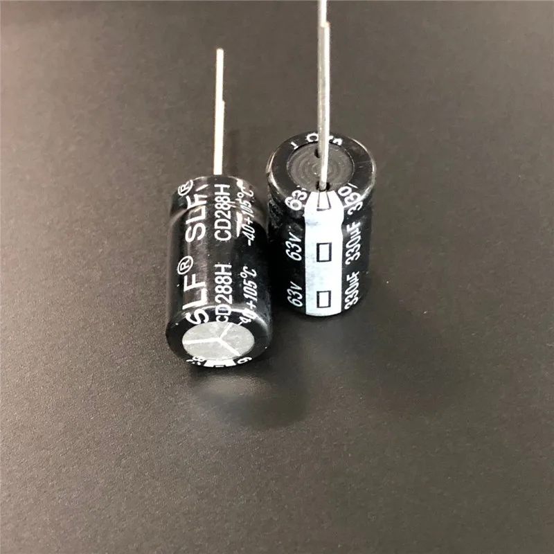10 шт. 330 мкФ 63 в SLF 12.5x20мм высококачественный 63V330uF алюминиевый электролитический