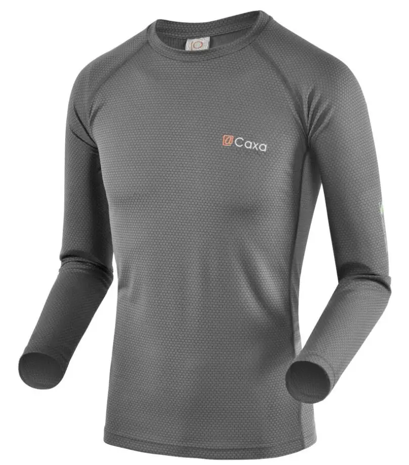 

CAXA Quick Dry Breathable Anti-Pilling T Shirt Outdoor Sport Clothing Male Army Military Running Hiking Long sleeves T-shirt