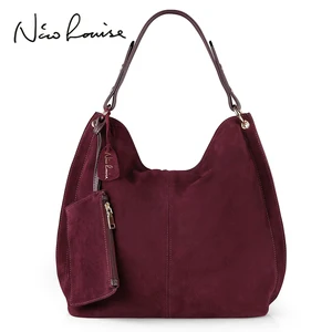 Nico Louise Женская Сумка Хобо из натуральной замши с отделением для карт