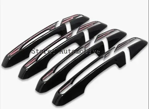 For Jaguar XE X760 Black Exterior Car Door Handle Cover Trim 2015-2016 8pcs