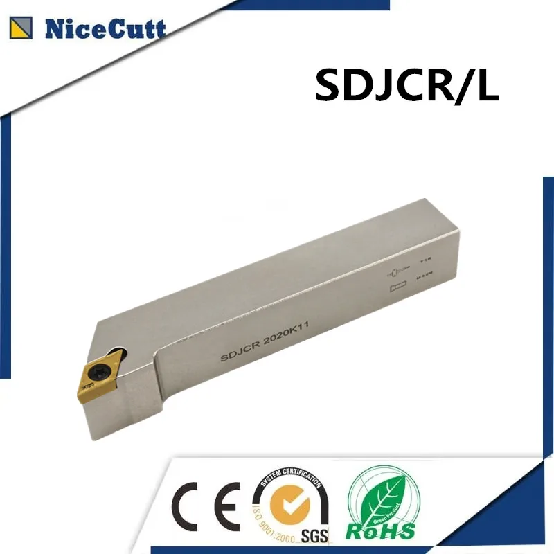 Sdjcl 1212/1616//2525 Nicecutt наружный держатель токарного инструмента для DCMT вставки токарный патрон