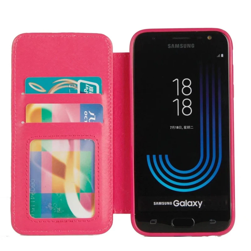 Чехол для Samsung J3 J5 J7 2017 J330 J530 J730 со стразами и откидной крышкой кожаный чехол