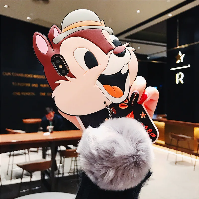 Chipmunk чип и Дейл белка мышь Симпатичные из мягкого ТПУ силиконовый чехол для