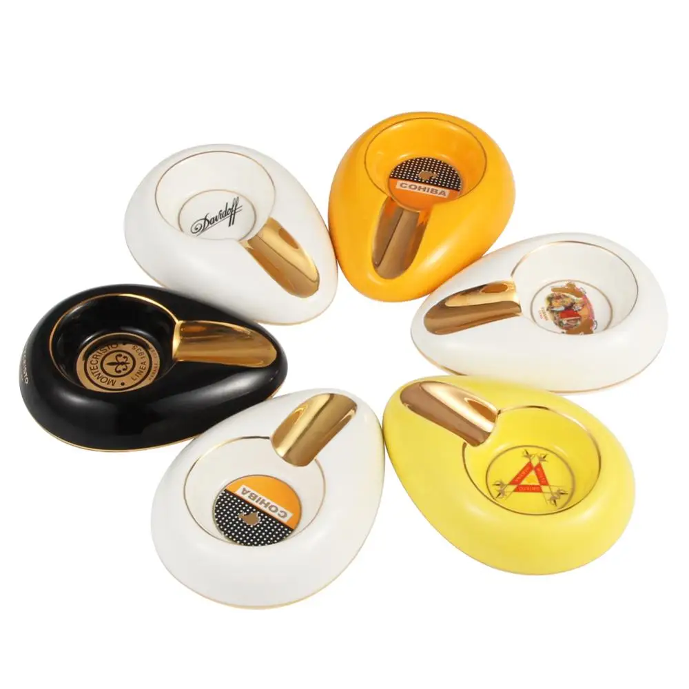 COHIBA карманная пепельница для сигар Портативный Классический 1 держатель