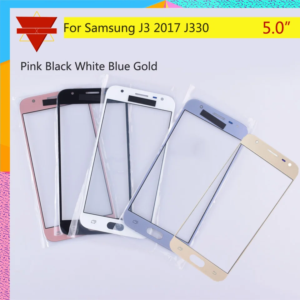 Для Samsung Galaxy J3 2017 J330 J330F SM J330FN J330N J330F/DS сенсорный экран Передний со стеклянной