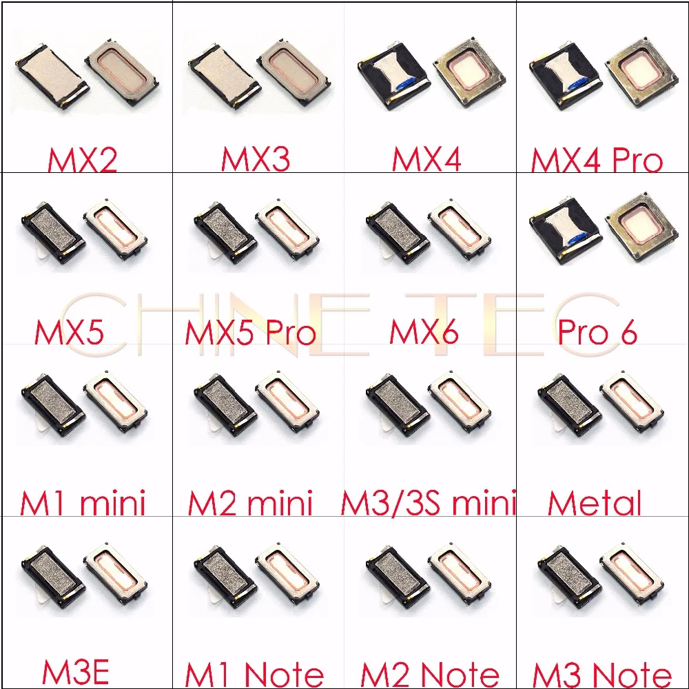 2x Динамик для Meizu MX3 MX4 MX5 MX6 pro6 pro7 plus M1 M2 M3 M3S M5 M5C M5S M6 Note U10 U20 metal M3E E2 E3 A1|earpiece speaker|speaker