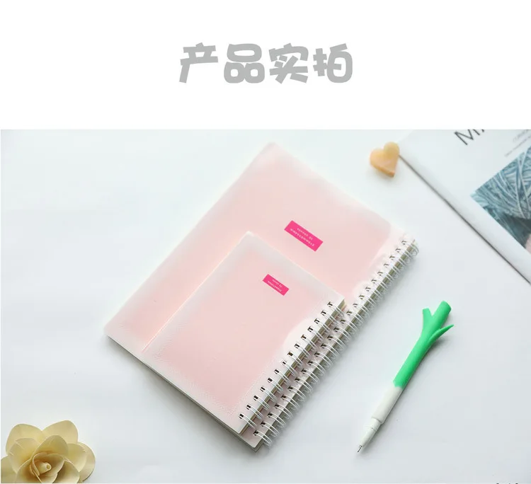 Climemo ПВХ Книга со спиралью катушки тетрадь для дневника дневник 21*14,4 см, 13*9,1 см NP188