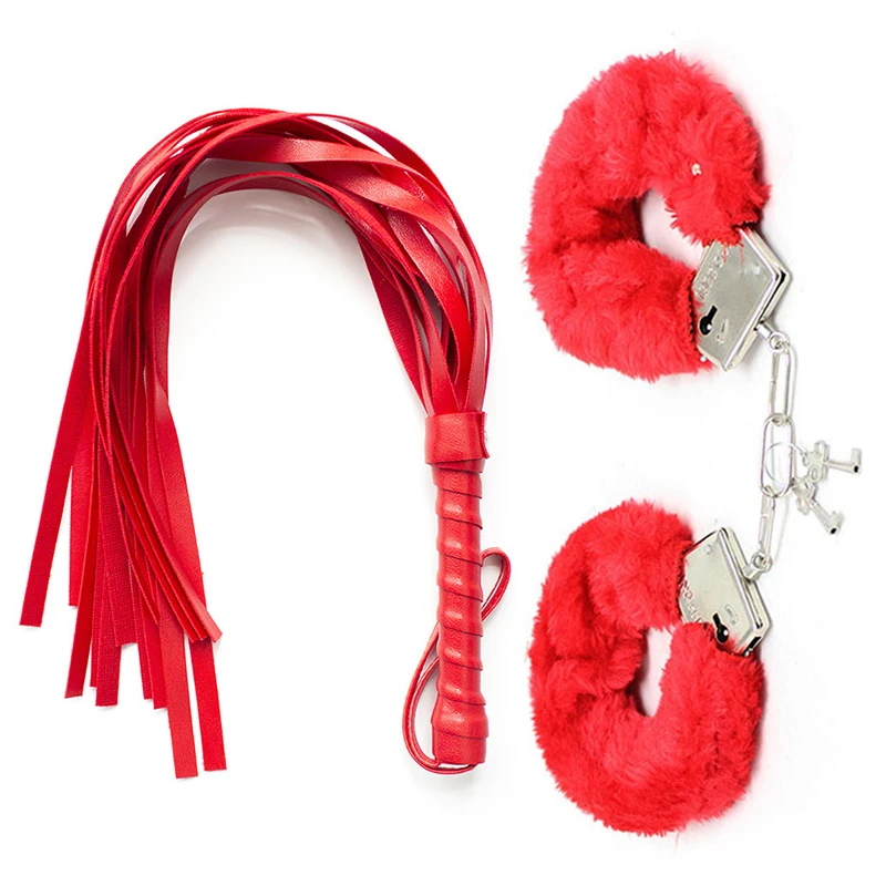 2 шт./компл. плюшевые металла эротические секс наручники лодыжки манжеты