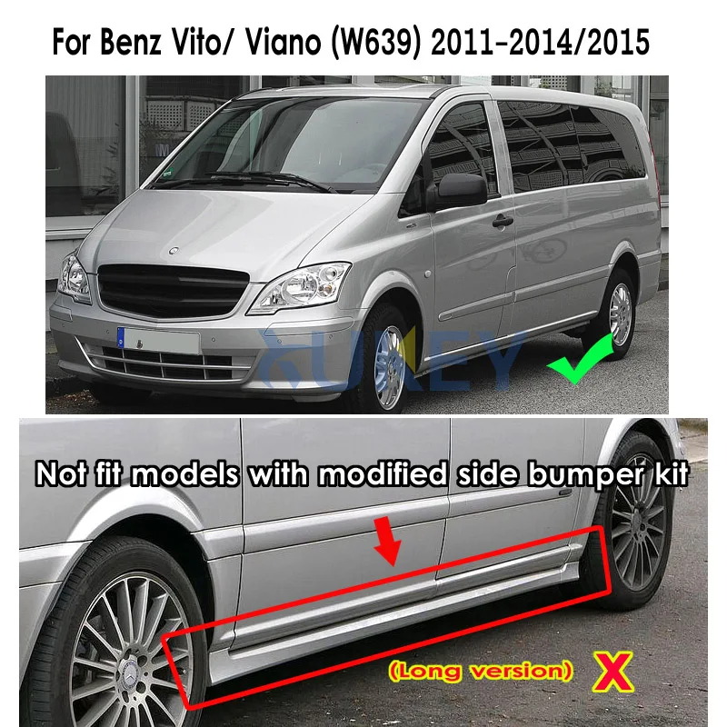 4 шт. передние и задние Автомобильные Брызговики для Benz Vito Viano W639 2011 2012 2013 2014 2015