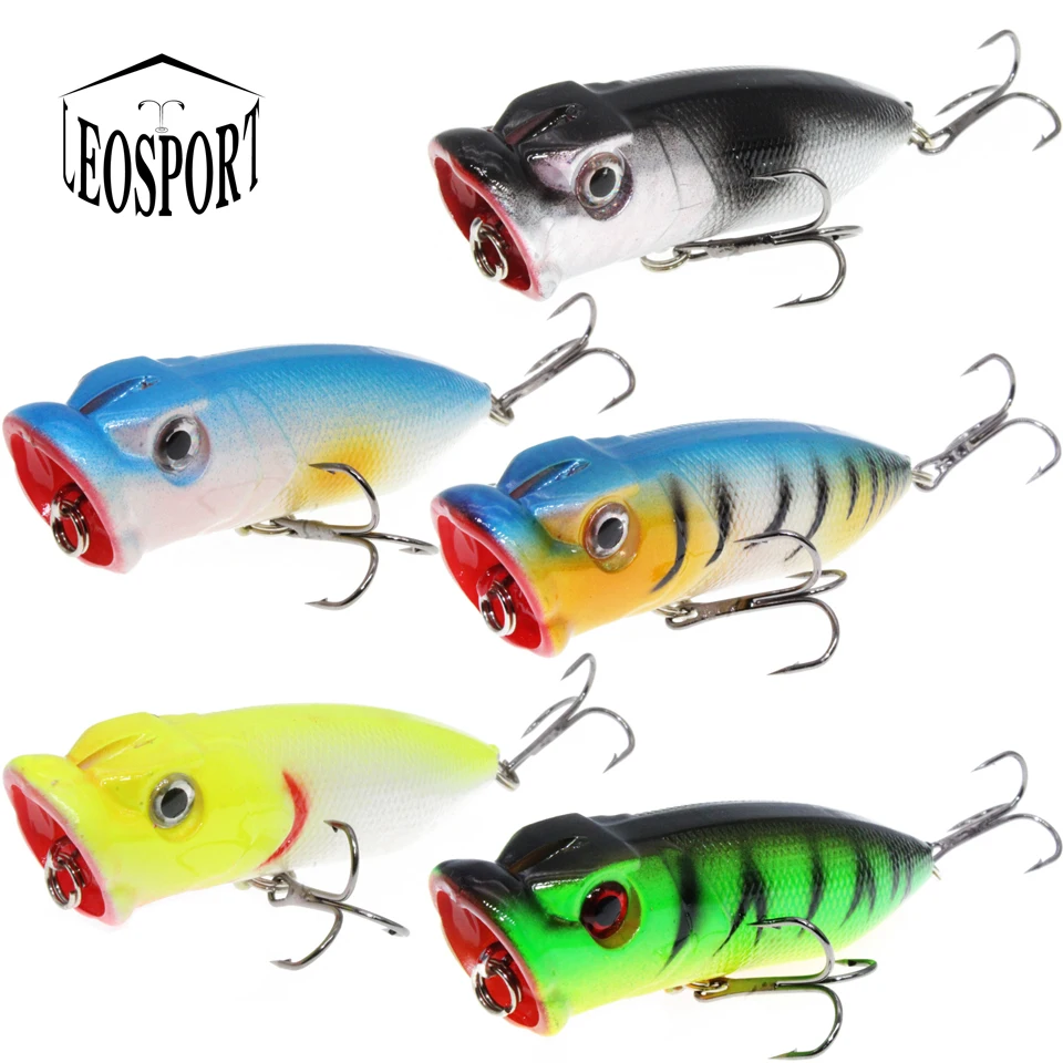LEOSPORT 1 шт./лот 7 см/12 г приманка для ловли рыбы Поппером жесткие наживки морской