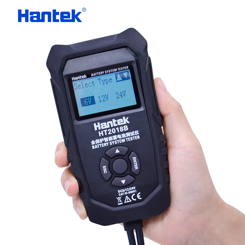 Hantek HT2018B Digital Car Battery Tester LCD Display Automotive Analyzer 6V/12V/24V Automobile Vehicle Diagnos | Инструменты