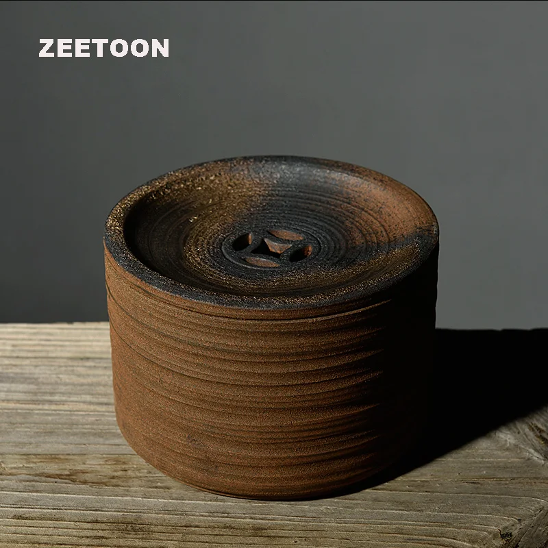 Винтажный чайный сервиз Zen в японском стиле грубая керамика поднос для чая набор