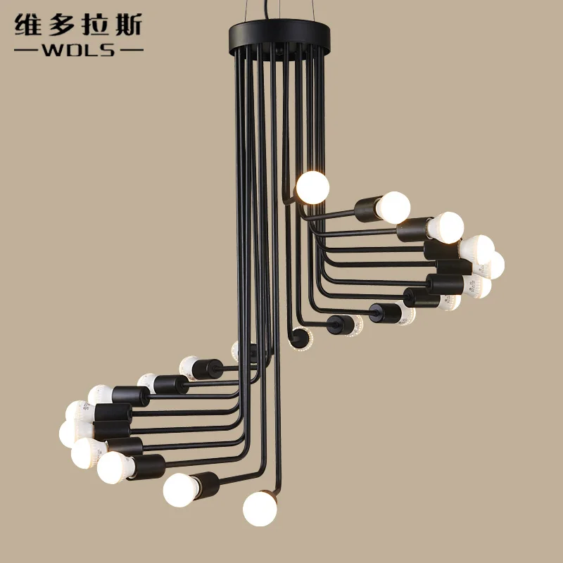 値段 現代ヴィンテージロフトペンダントライト鉄スパイラル階段ランプドロップ光器具ライトアンティークアメリカのペンダントランプ