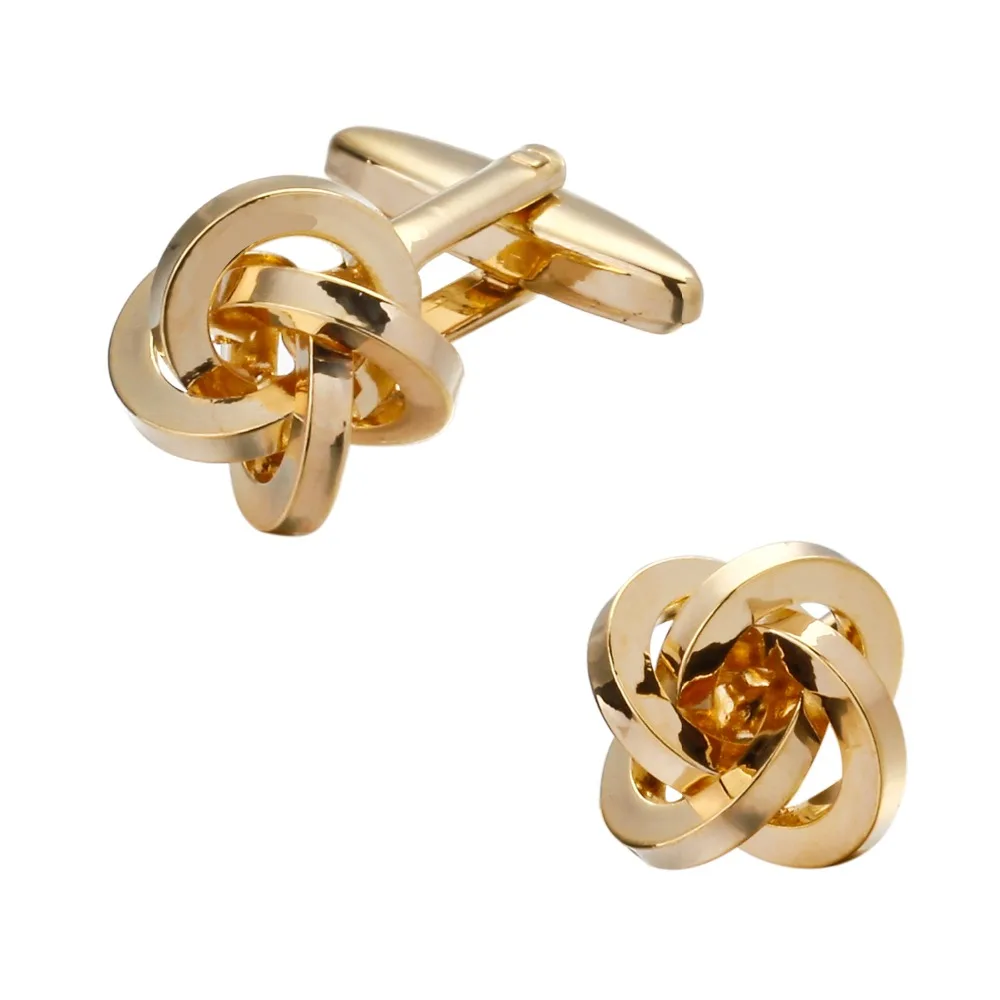 

2017 Jewelry shirt cufflinks for mens Brand cuff button Gold cuff links High Quality Twist gemelos abotoaduras Free Shipping