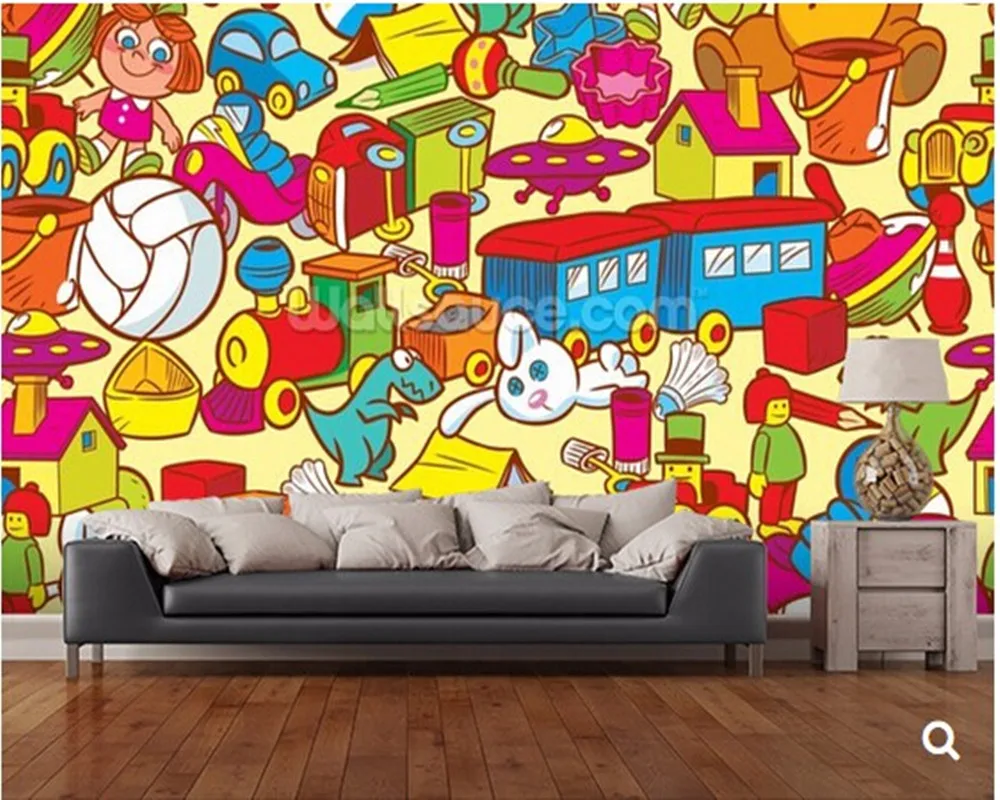 

Custom children wallpaper,toys3D cartoon murals for children's rooms park living room backdrop waterproof papel de parede