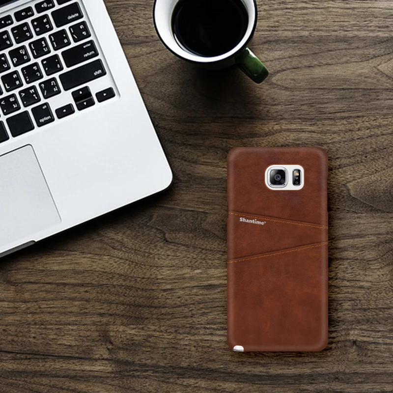 Luxury Vintage Leather Back Cover For Samsung Galaxy S7 Phone Case Edge Card Slot PU | Мобильные телефоны и аксессуары
