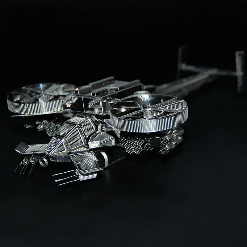 Sconplon Стереоскопический 3D DIY Matel Sci-Fi Истребитель модель Jiasaw сборные игрушки модель самолета вентиляторы коллекция интеллект игрушки для детей - Цвет: Sconplon