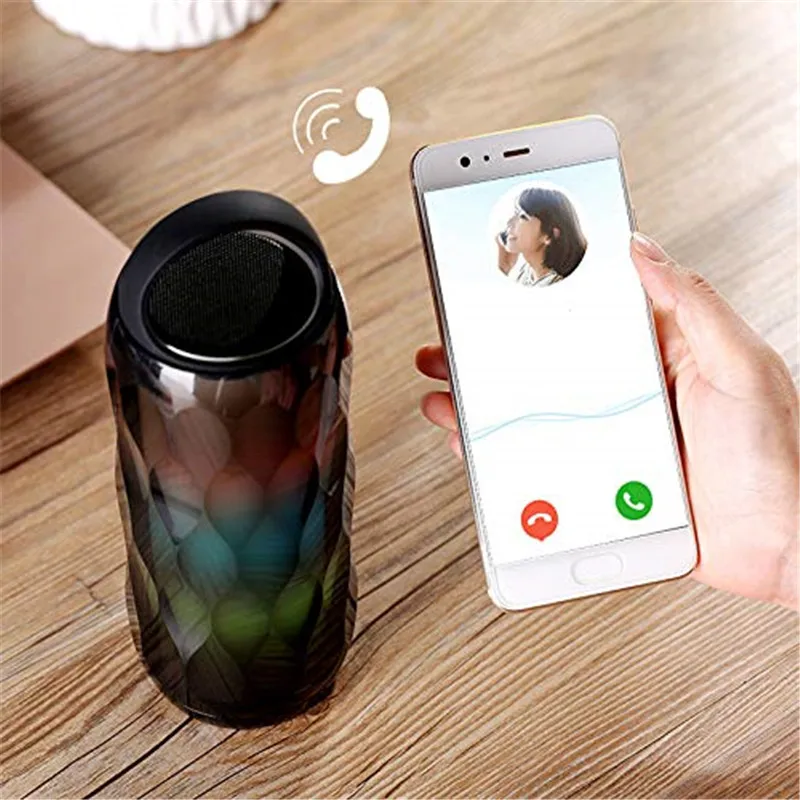Bluetooth Динамик s Портативный светодиодный свет Беспроводной 6 Цвет темы встроенный
