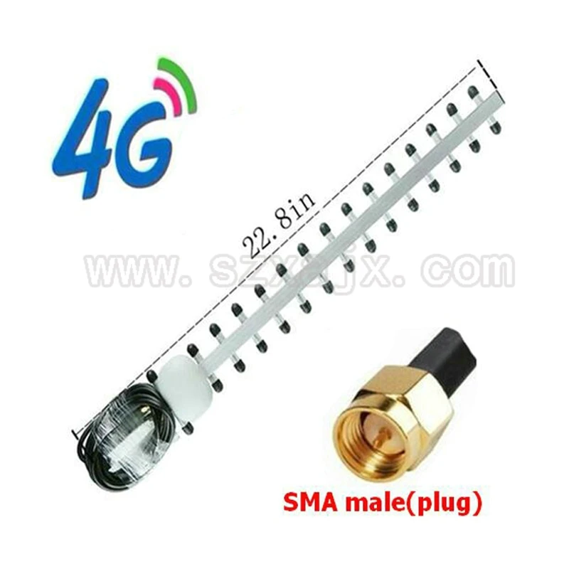

Антенна JX 4G наружная антенна Yagi внешняя антенна 25dbi LTE SMA наружная антенна для мужчин направленный усилитель фотография RG58