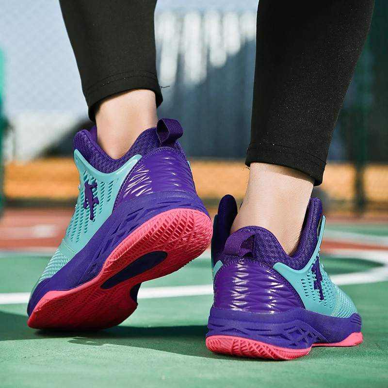 Новый стиль Баскетбольная обувь мужские высокие кроссовки для тренировок в