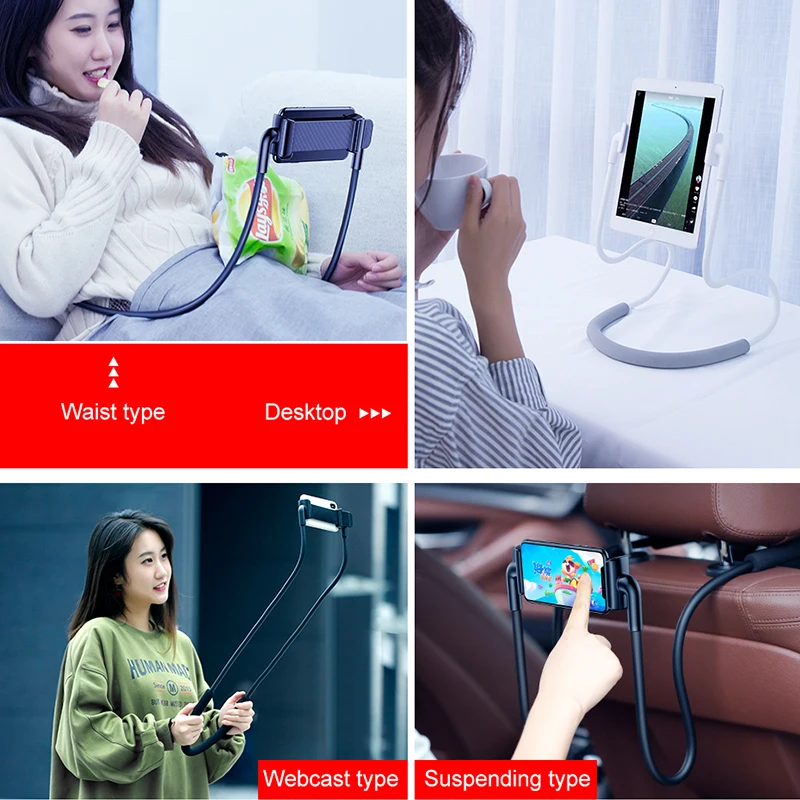 Baseus держатель для телефона «ленивая Шея» подставка для iPhone Xiaomi Tablet Универсальный держатель мобильного телефона Гибкий Кронштейн для смартфона