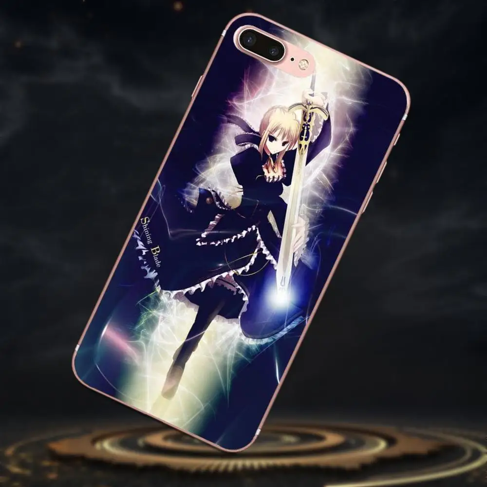 Мягкий ТПУ Модный Оригинальный аниме Fate Stay Night Saber для Galaxy J1 J2 J3 J330 J4 J5 J6 J7 J730 J8 2015 2016