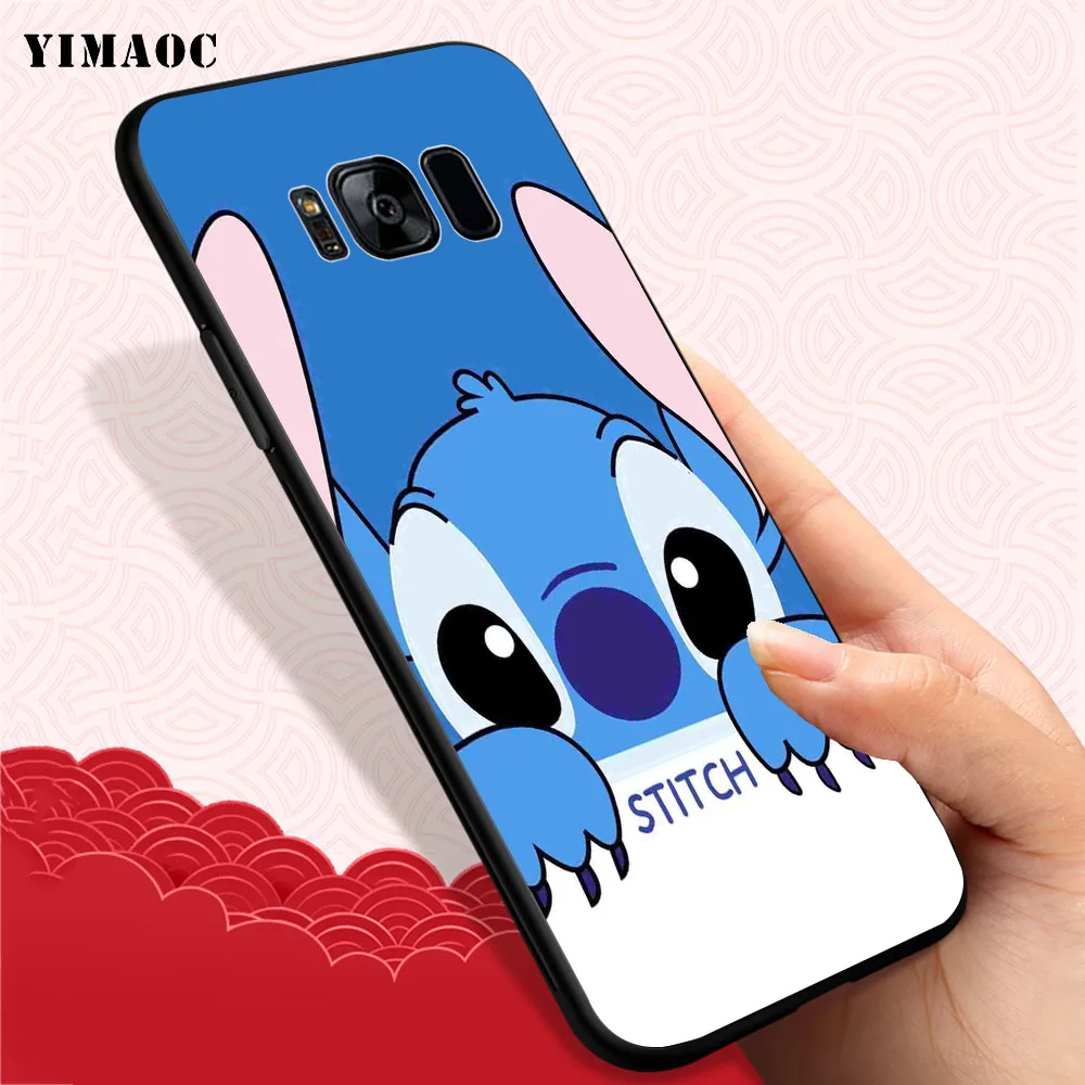 YIMAOC Lilo Stitch fashion design Soft Case for Samsung Galaxy S10 Plus S10e S6 S7 Edge S8 S9 J6 M10 M20 M30 |