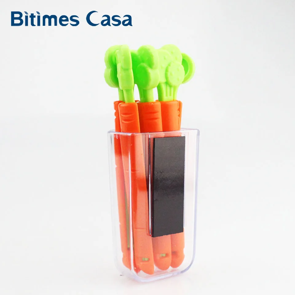 Bitimes 5 шт./лот Еда герметичный уплотнительная клипы магниты на холодильник морковь Форма с держать в поле украшения дома Кухня инструмент магниты