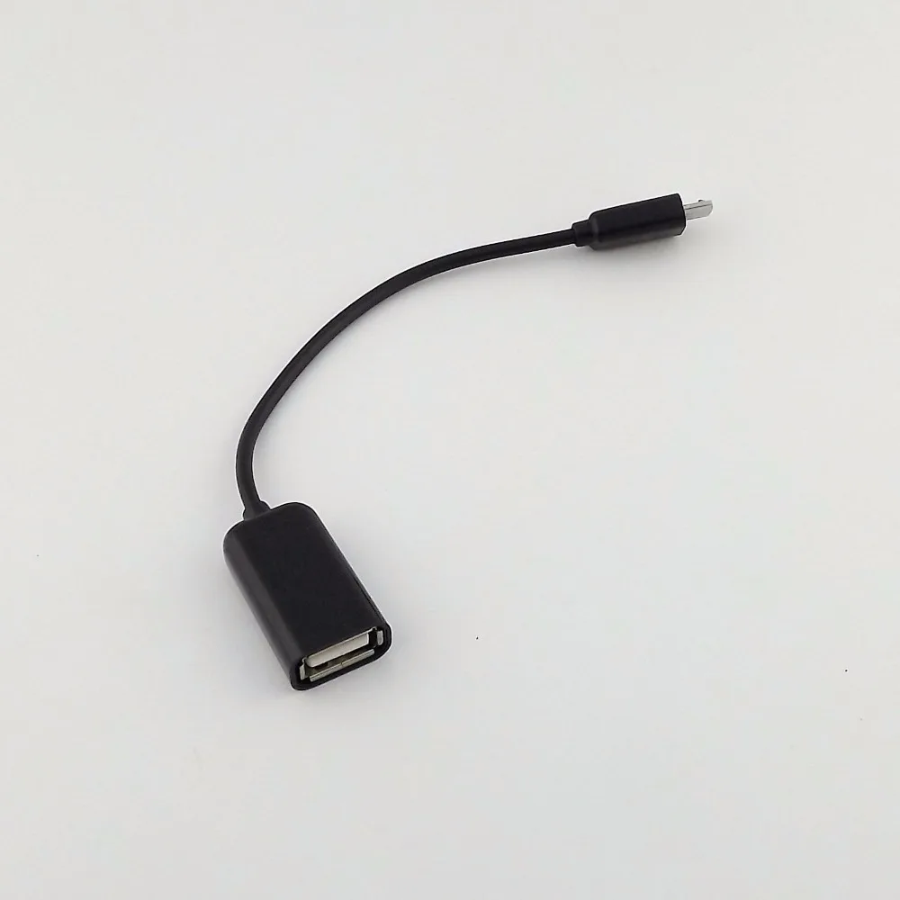 1 шт. Кабель адаптер OTG с Micro USB B папа на 2 0 A мама 15 см|Кабели для MP3/MP4-плееров| |