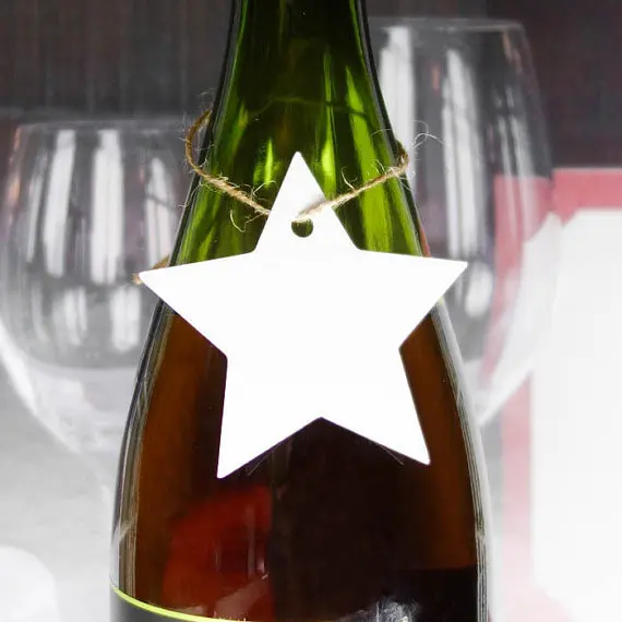 Подарочные бирки в форме звезды леса свадьбы пожеланий дерева для подарка