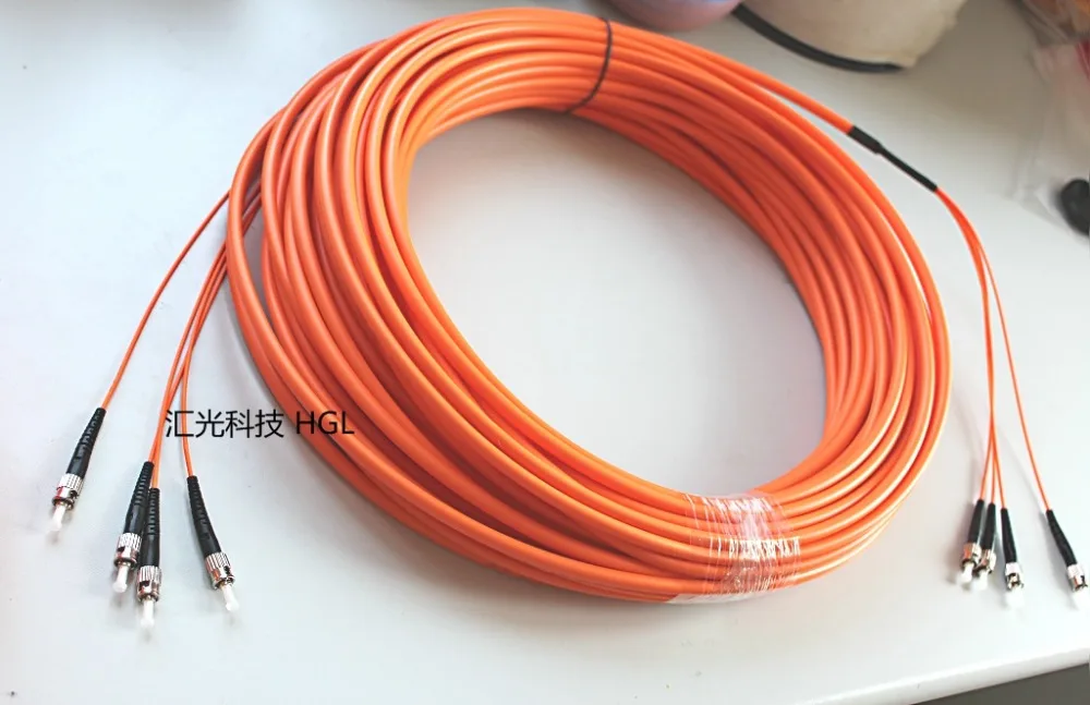 4-жильный крытый многомодовый оптоволоконный кабель ST фк sm58-lc SC