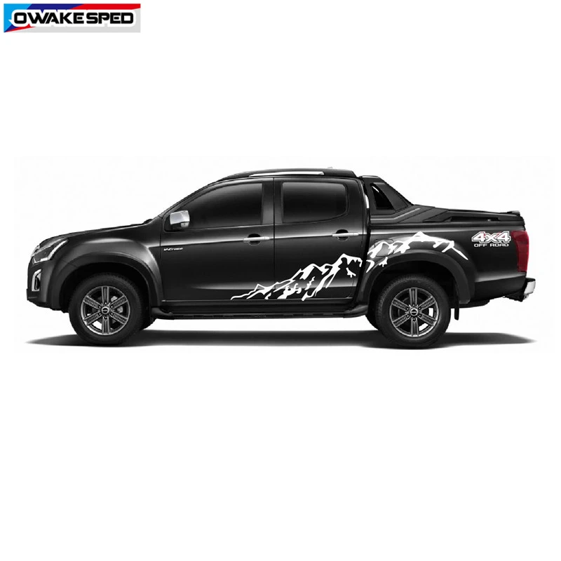 Автомобильная наклейка для ISUZU D-MAX, горная, 4X4, внедорожная графика, Виниловая наклейка, авто кузов, боковой Стикер, s, внешние аксессуары