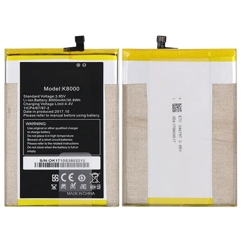 Аккумулятор DyGod 8000 мАч для Oukitel K8000 Высококачественная запасная батарея