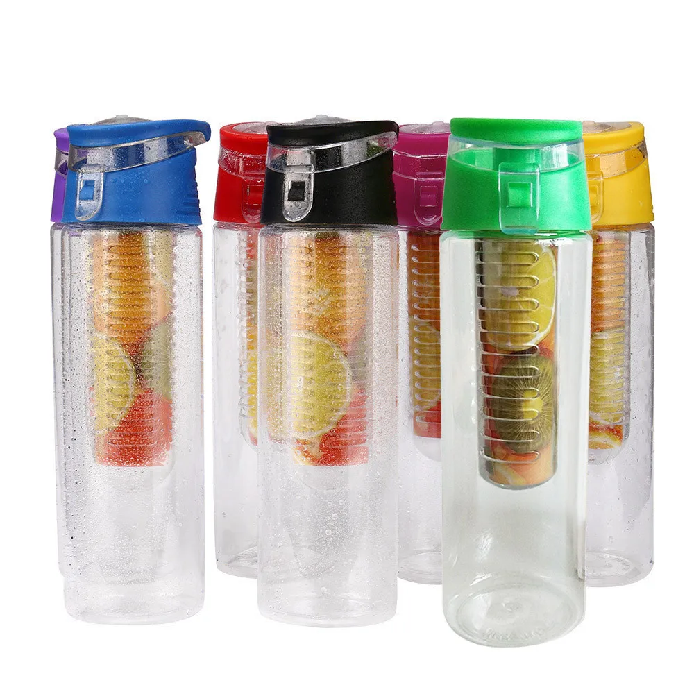 800 мл инфузионная бутылка для воды спорта здоровья Хрустальная напитков Infusing