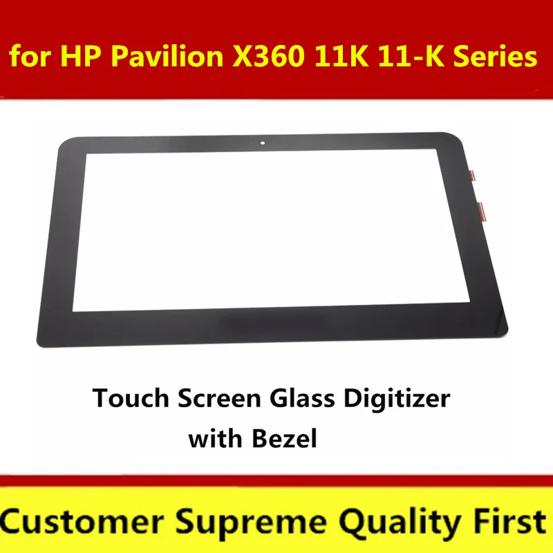 Сенсорный для HP PAVILION X360 11 K k047TU сенсорный экран дигитайзер черный гибкий кабель