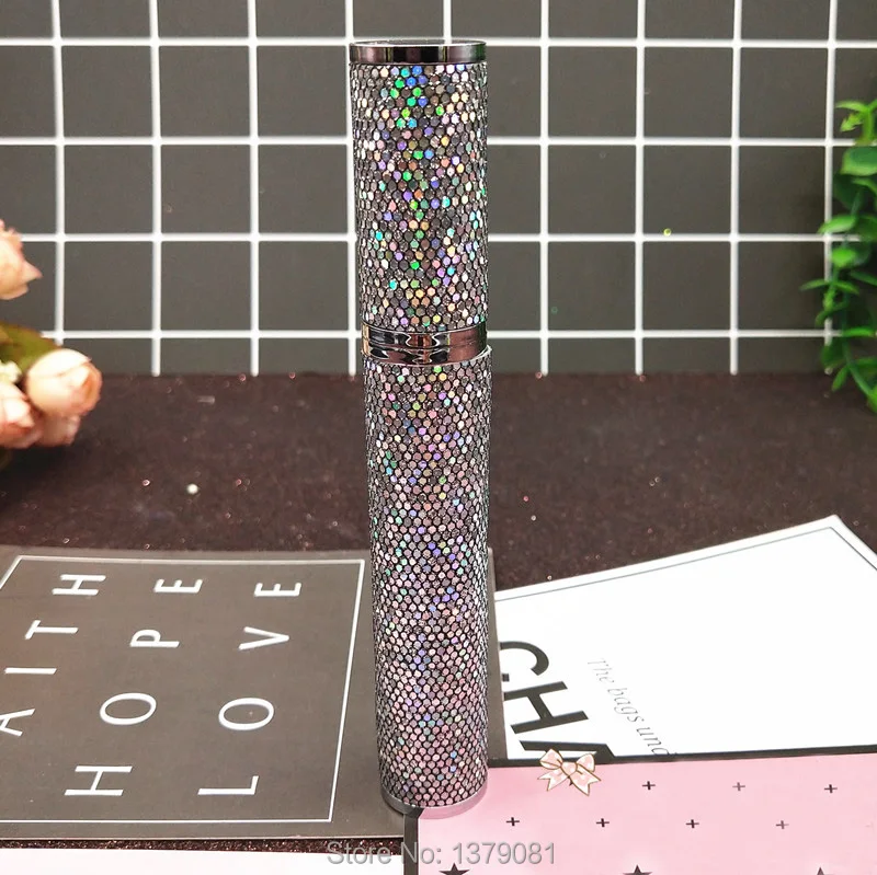 10 шт высокое Класс красочные блестящие DIY пустой тубы с тушью для ресниц с палочка для ресниц Кисть крем для ресниц контейнер бутылки флаконы с коробкой