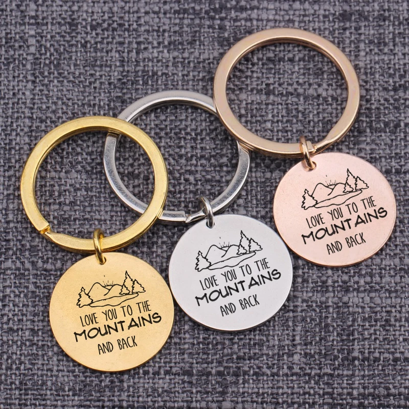 Love You To The Mountains And Back подвесные аксессуары для влюбленных на День святого Валентина брелоки