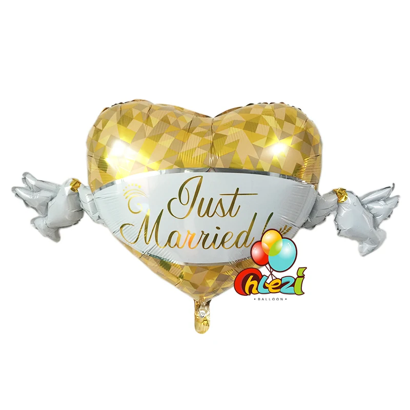9 шт./лот только что заженные сердца и голуби фольгированный шар 18 дюймов Гелиевый