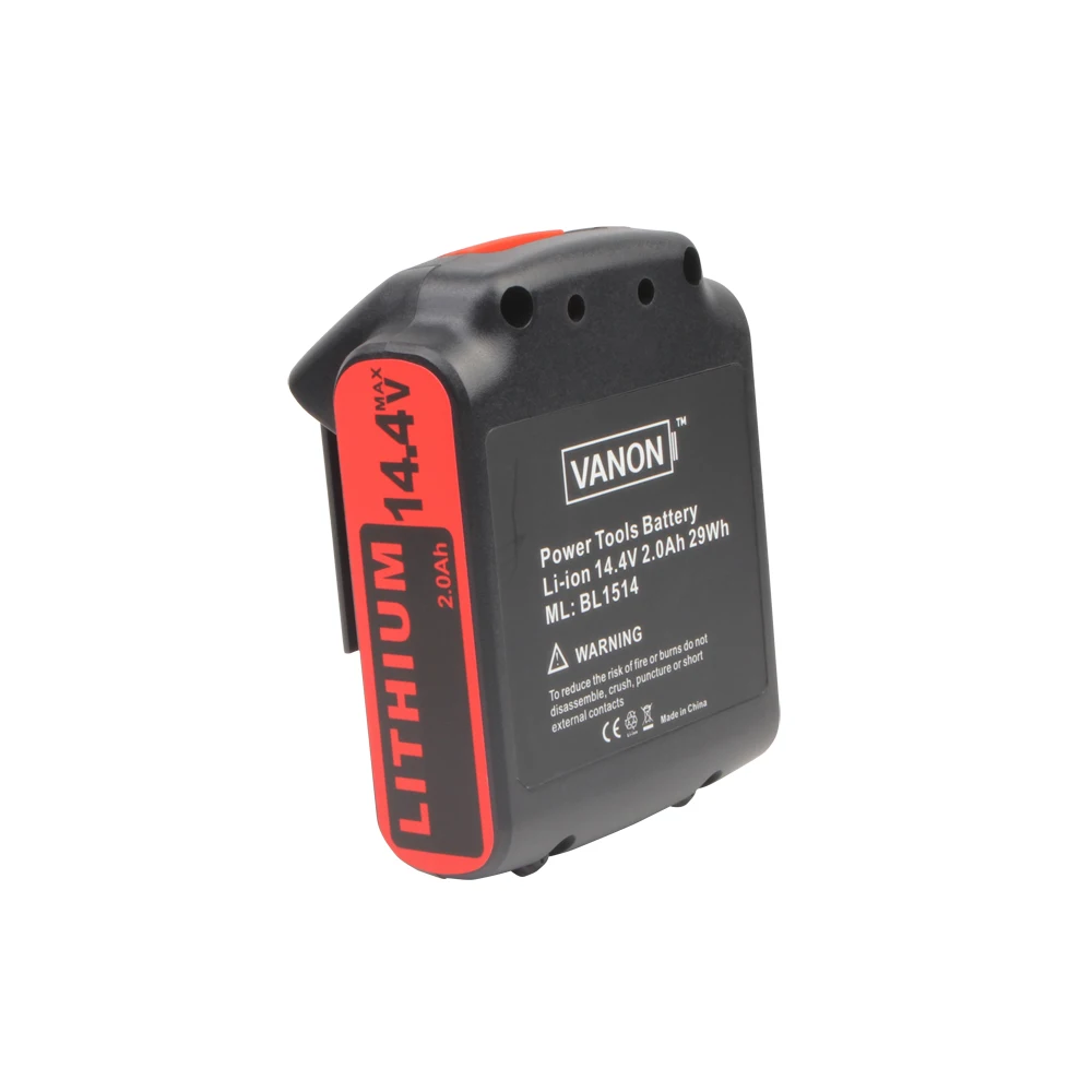 VANON для Black and Decker 14 4 В 2000 мАч сменная батарея BL1514 Ач литий-ионная BL1114 LB16 |