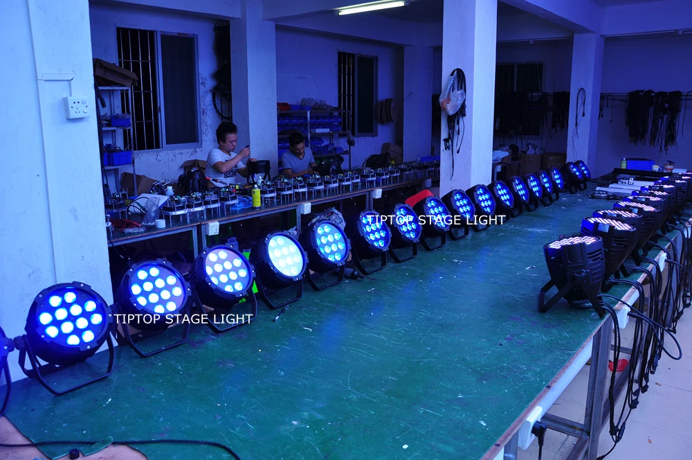 TIPTOP TP P52 сценическое оборудование Par 64 Can Lamp IP20 неводостойкий DMX 12x18W RGBWA UV
