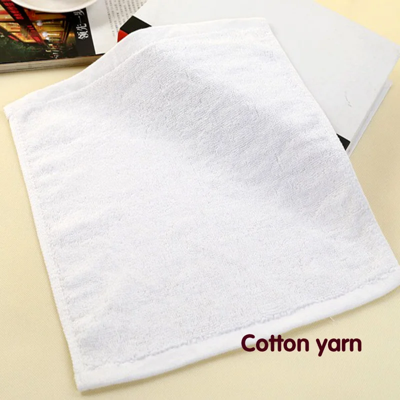 

All cotton white 26*26 cm handkerchief The water is easy to clean small towel Clean cloth for men 1 bags, 20 pieces