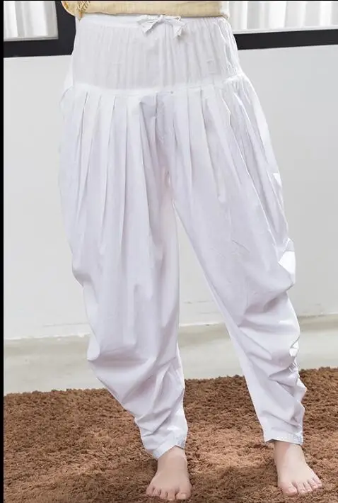 Женские хлопковые брюки 8 цветов традиционный этнический стиль свободный низ для