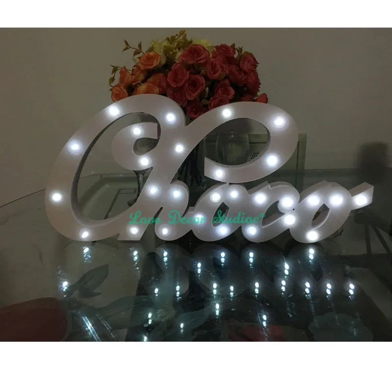 На заказ Белый роскошный подарок свет письма на имя День Рождения со