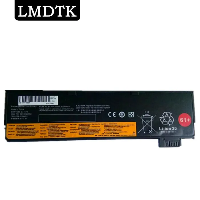 LMDTK Новый 6 CELS Аккумулятор для ноутбука LENOVO Thinkpad T470 T570 P51S 01AV422 01AV423 01AV424 01AV425 01AV426 01AV427
