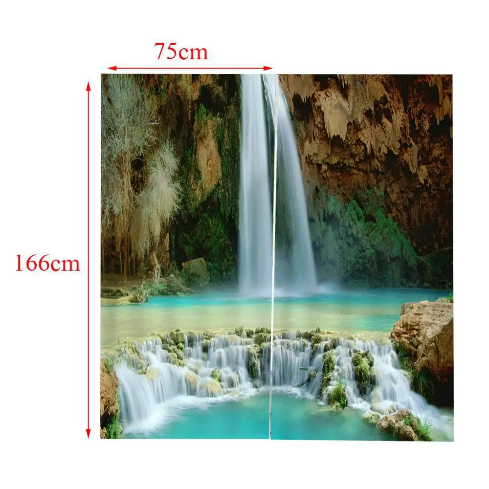 Пейзаж занавески водопады летающие вниз пейзаж для спальни гостиной украшение