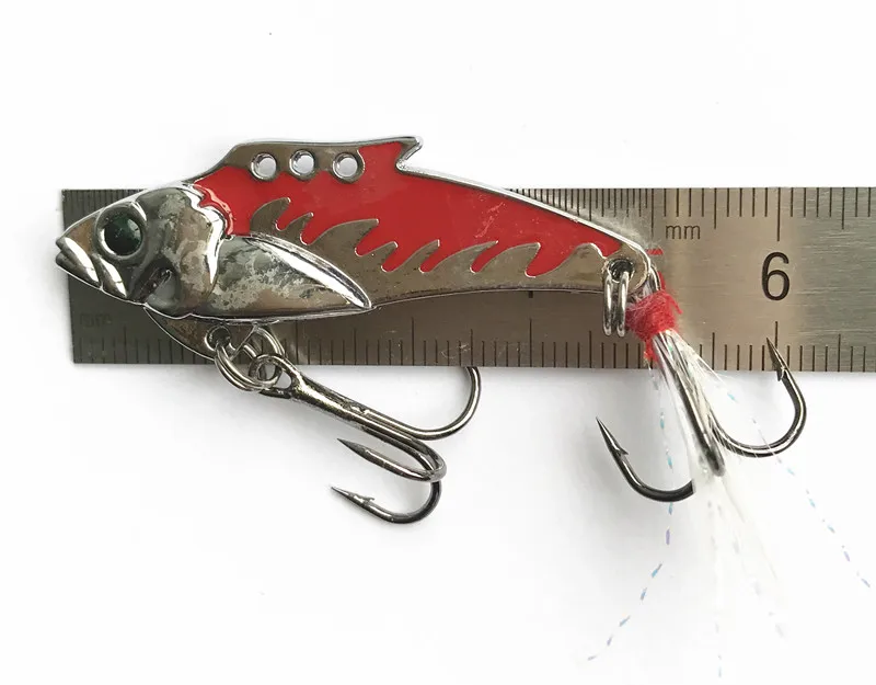 Горячая продажа 1 шт 10г 5cmMeta lVIB LureFishing ложка пресноводная рыболовная жесткая
